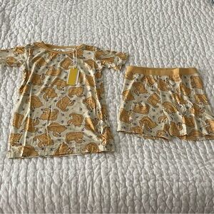 NWT Little One Shop Winnie the Pooh Bamboo Pajama Set Size 5T